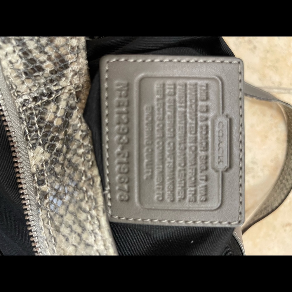 Rare Coach Python Medium Size Purse - Picture 6 of 7